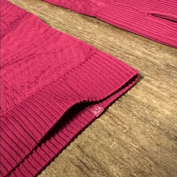 Lululemon great shape magenta rest less seamless violet red pullover hoodie top - Picture 7 of 12